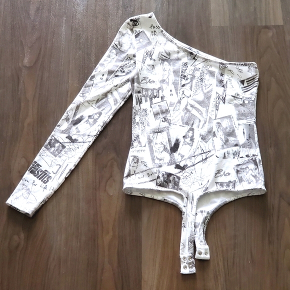 GUESS One-shoulder Bodysuit - Picture 10 of 14